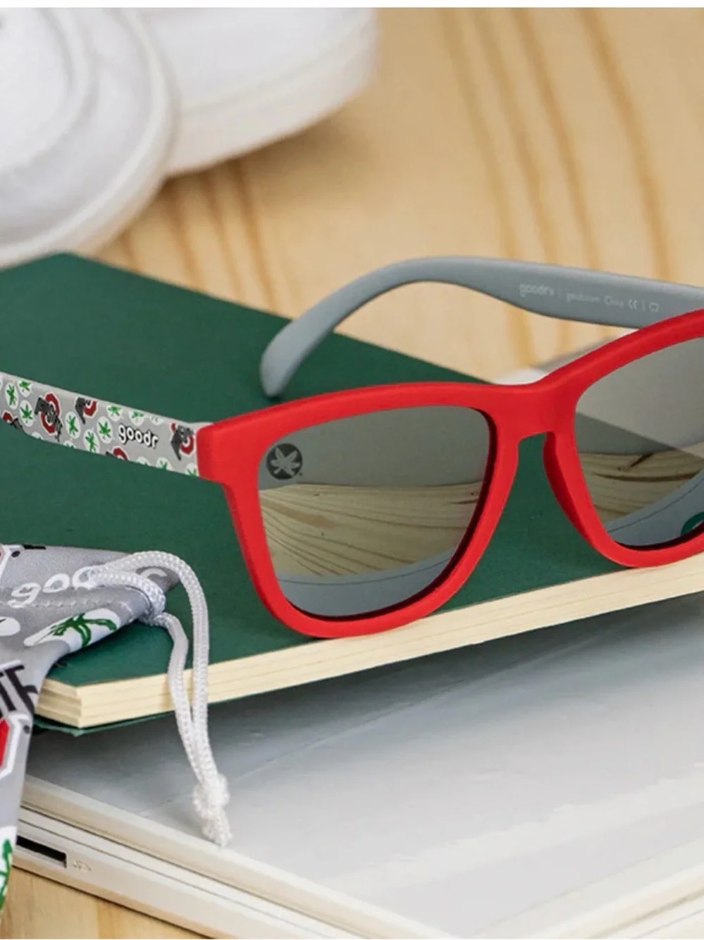 NWT Goodr sunglasses with Ohio State logo on side. Brand new never worn. Unisex